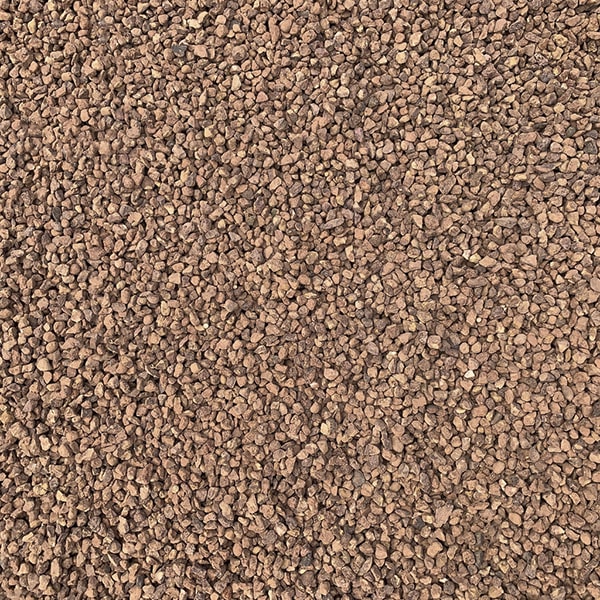 pea gravel is typically available in shades of brown, gray, and white